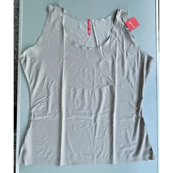 Spanx Cami Tank Top Smoothing Gray Shaping Camisole Slims Shapewear Size 3X - Picture 11 of 12